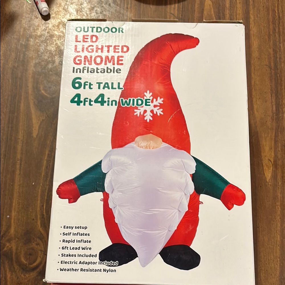 Festive LED Inflatable Gnome